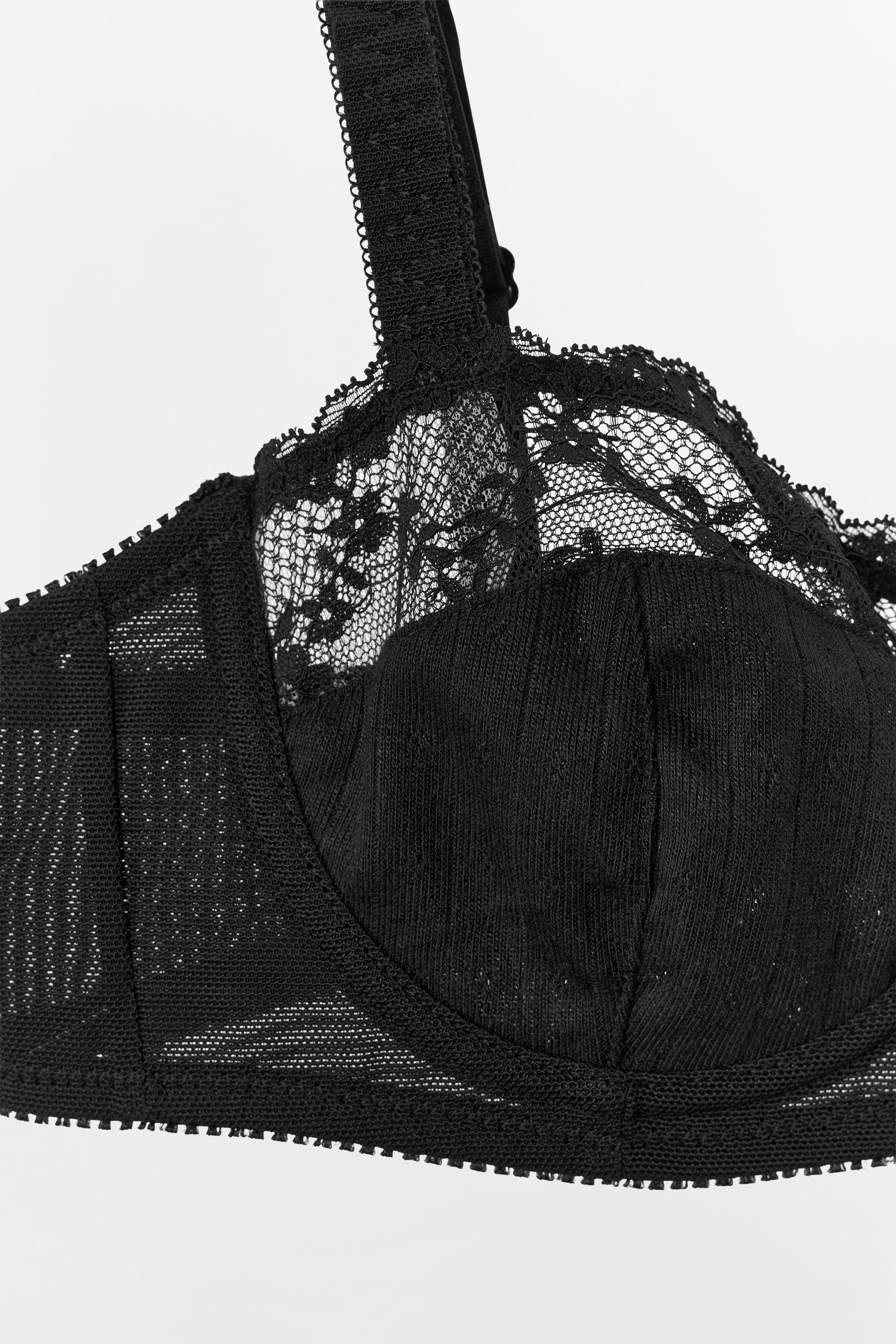 SOUTIEN-GORGE À ARMATURES POINTELLE AVEC DENTELLE